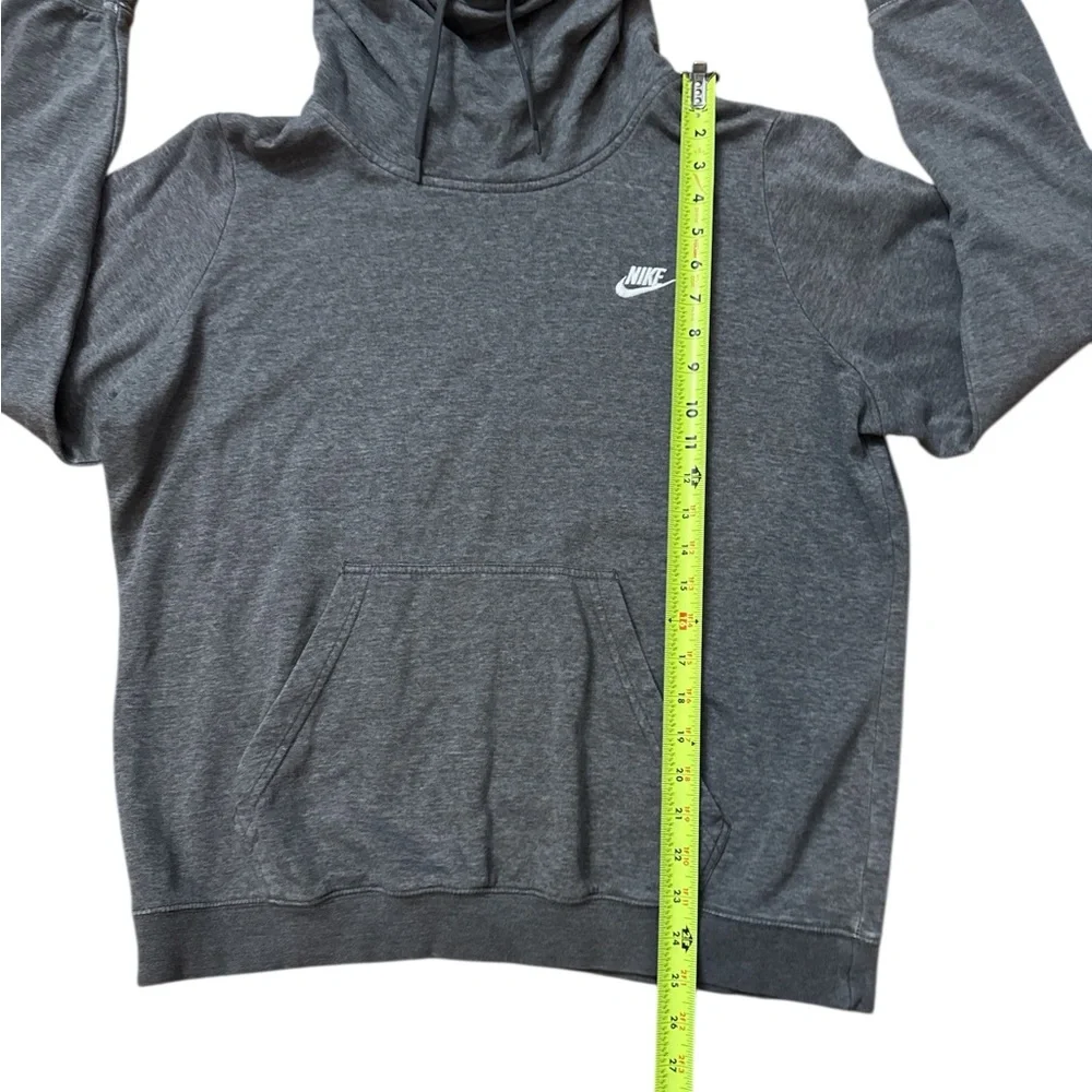 Nike Women’s Cowl Neck Gray Athletic Hoodie‎ Size XL Nike Swoosh Logo Sports